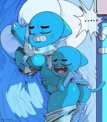 bed big_ass gumball_watterson incest mother_and_child mother_and_son nicole_watterson sex the_amazing_world_of_gumball