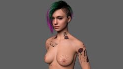 3d custom_character cyberpunk_2077 daz3d daz_studio genesis9 judy_alvarez snowchild3d