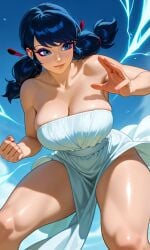 1girls ai_generated bare_arms bare_legs bare_shoulders bare_thighs blue_eyes blue_hair disney disney_channel eyebrows eyelashes eyeliner eyeshadow greek_clothing greek_goddess hi_res ladybug_(character) large_ass large_breasts long_hair marinette_cheng marinette_dupain-cheng miraculous:_tales_of_ladybug_and_cat_noir miraculous_ladybug muscular_arms solo solo_female solo_focus thick_thighs twintails waifufamily