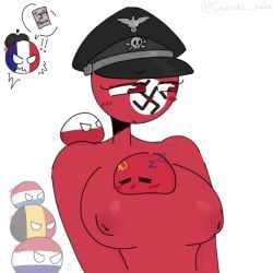 1girls belgium_(countryhumans) blush breasts countryballs countryhumans countryhumans_girl france_(countryhumans) luxembourg_(countryhumans) nazi nazi_germany_(countryhumans) netherlands_(countryhumans) nude poland_(countryhumans) red_body red_eyes red_nipples red_skin soviet_union_(countryhumans) third_reich_(countryhumans) xx.canada.xx