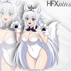 cosplay fenrys hfxpins lv2_kara_cheat_datta_motoyuusha_kouho_no_mattari_isekai_life white_hair wolf wolf_ears wolf_girl wolf_tail