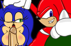 2013 anthro anus areola ass big_breasts big_butt blue_eyes blue_hair breasts ctrl-z echidna erect_nipples erection female genderswap green_eyes grin hair hedgehog knuckles_the_echidna licking male nipples nude one_eye_closed oral oral_sex penis red_hair rule_63 sega sex sideboob smile sonic_(series) sonic_the_hedgehog sonic_transformed_1 sonique_the_hedgehog tongue vein veiny_penis