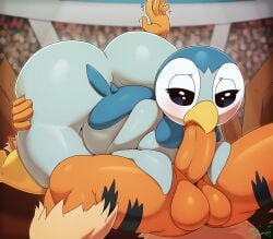 69 69_position arcanine ass balls beak beakjob big_ass big_balls big_penis bird bird_girl black_eyes blowjob blue_body breasts facesitting female furry hips huge_ass huge_cock interspecies licking_penis male male/female miso_souperstar oral oral_penetration oral_sex orange_body penis penis_in_mouth piplup pokemon pokemon_(species) sex sucking sucking_penis thick thick_ass thick_hips thick_legs thick_thighs tongue_out_blowjob