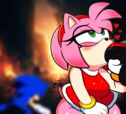 ai_generated amy_rose anthro anthro_on_anthro blowjob blurry_background cuckolding deepthroat defeated_hero female fur furry heart-shaped_pupils hearts_around_head kneeling netorare novelai on_knees sega shadow_the_hedgehog sonic_(series) sonic_the_hedgehog sonic_the_hedgehog_(series) that_guy9001