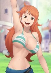 bikini_top clothing female female_only flytrapxx nami nami_(one_piece) one_piece tagme