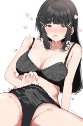 1girls absurd_res absurdres arm_support bare_arms bare_belly bare_chest bare_hands bare_hips bare_legs bare_midriff bare_navel bare_shoulders bare_skin bare_thighs belly black_bra black_hair black_hair_female black_panties black_underwear blush blush_face blush_lines blushed_face blushing_at_viewer blushing_face blushing_female bra breasts busty busty_female busty_girl busty_teen cleavage collarbone dot_nose embarrassed_exposed_female embarrassed_expression embarrassed_female embarrassed_underwear_female exposed_arms exposed_belly exposed_chest exposed_hips exposed_legs exposed_midriff exposed_navel exposed_shoulders exposed_skin exposed_thighs eyebrows_visible_through_hair fair_skin female female_focus female_naked female_only fingernails fingers frilled_bra frilled_panties frilled_underwear green_eyes green_eyes_female groin half_naked half_nude high_resolution high_school_student highres kurosawa_dia lace-trimmed_bra lace-trimmed_underwear lace_bra lace_underwear large_breasts lean_body lean_figure legs legs_apart light-skined_female light-skinned light-skinned_female light_skin light_skin_female light_skinned light_skinned_female long_hair looking_at_viewer love_live! love_live!_sunshine!! midriff mole mole_under_mouth nail_polish nails naked_woman narrow_waist nudity panties panties_pull partially_naked pink_fingernails pink_nail_polish pink_nails pussy school_girl semi_nude shoulders simple_background sitting slender_body slender_waist slim_girl slim_waist smooth_skin solo spread_legs sunya_(honorin-yuunibo) sweat sweatdrop sweaty_belly sweaty_body sweaty_breasts sweaty_face sweaty_legs sweaty_thighs teen_girl teenage_girl teenager thick_thighs thighs thin_waist underwear underwear_pull upper_body v-line wet wet_belly wet_body wet_breasts wet_face wet_legs wet_thighs white_background