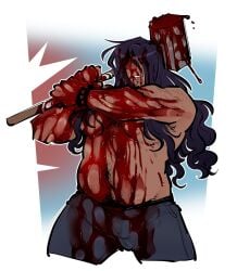 blood gay long_hair male no_visible_genitalia nsfwshroom tagme