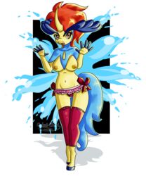 anthro breasts gokai-chibi keldeo panties pokemon pokemon_(species)