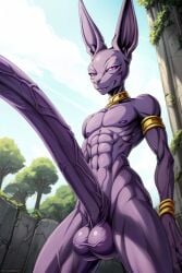 ai_generated anthro balls beerus big_balls big_penis cat_humanoid cock cocky69 dragon_ball_super excessive_size god_of_destruction hyper_penis long_penis muscular muscular_anthro penis