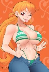 female flytrapxx nami nami_(one_piece) one_piece tagme