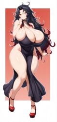 1girls ai_assisted ai_generated amber_eyes big_ass big_breasts black_hair breasts breasts_bigger_than_head curvaceous curves curvy curvy_body curvy_female curvy_figure curvy_hips dominant_female enormous_breasts ftggtgg gigantic_breasts huge_ass huge_breasts hyper_breasts large_ass large_breasts massive_breasts red_hair request requested seducing seductive seductive_eyes seductive_look seductive_pose seductive_smile solo solo_female solo_focus sorceress_sophia tail thick_ass thick_thighs two_tone_hair villain villainess