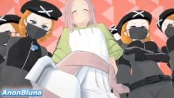 animated animated anime anonbluna hentai pokemon ppppu team_plasma team_plasma_grunt team_plasma_grunt_(female) team_plasma_uniform