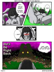 abbi_(omori) comic_page commission derthevaporeon frustrated gleaming_eyes imminent_rape nude_female omori sprout_mole ye_old_sprout_(omori)