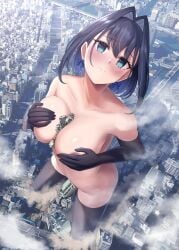 1girls big_penis blackswamp0808 blue_eyes blue_hair blue_hair_female blush blushing breasts building building_destruction buildings city city_destruction covering_nipples destruction embarrassed giantess hololive hololive_english hololive_english_-council- light-skinned_female light_skin looking_at_viewer looking_up naked naked_female nude nude_female ouro_kronii virtual_youtuber