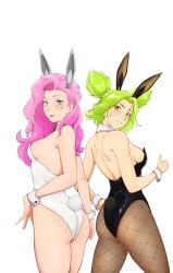 ahri big_ass big_breasts bunny_ears bunnysuit character_request cleavage female female_only league_of_legends mishislover seraphine_(league_of_legends) sideboob thick_thighs zeri_(league_of_legends)