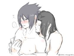 2boys ambiguous_penetration brothers brothers_kissing brothers_sex gay gay_sex hand_on_chest hot_sex itasasu kissing_neck naruto naruto_(series) naruto_shippuden older_brother_and_younger_brother sasuita sasuke_uchiha sibling_incest sibling_lust. sibling_romance uchiha_itachi yaoi