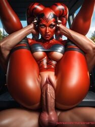 ai_generated big_breasts clone_wars darth_talon full_nelson full_nelson_(legs_held) full_nelson_vaginal red_skin reverse_upright_straddle sex sex_from_behind star_wars