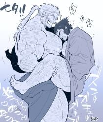 anal anal_sex bara blush body_hair gay hairy james_howlett male male_only marvel marvel_comics muscles muscular redjack_036 sabretooth sex sideburns size_difference sweat sweating victor_creed wolverine_(x-men) x-men