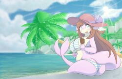 big_ass big_breasts bikini breasts bubble_butt cleavage female fish huge_ass huge_breasts shark slightly_chubby snackbunnii tagme thick_thighs wide_hips