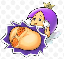 1girls anus ass clothes clothing crown eyelashes fairy female gloves half-closed_eyes leaves looking_down mario_(series) nintendo open_mouth prolapse purple_eyes purple_hair purple_sprixie_princess pussy reallyfuckingnasty sprixie_princess super_mario_3d_world vagina what wings