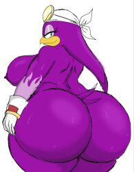 ass big_breasts big_butt breasts female huge_butt momiji_(artist) solo sonic_(series) sonic_riders sonic_the_hedgehog_(series) wave_the_swallow