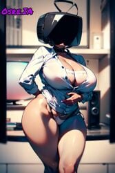 ai_generated big_breasts big_thighs bootie busty busty_female ecchi osreia osretenzin this tv_woman tv_woman_(skibidi_toilet wtfisthishit?