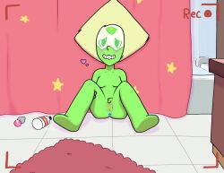 alien alien_humanoid anal anal_sex ass bathroom blush body_blush breasts buttplug camera_view cartoon_network female gem_(species) genitals green_body green_hair green_skin hair hi_res humanoid looking_at_viewer not_furry nude nude_female object_in_ass otterbutts penetration peridot_(gem_species) peridot_(steven_universe) plug_(sex_toy) pussy pussy_blush recording sex_toy sex_toy_in_ass sex_toy_insertion size_difference smaller_female smile smiling_at_viewer solo spread_legs spreading steven_universe