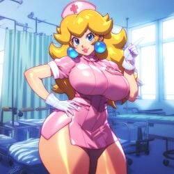 ai_generated big_breasts blonde_female blonde_hair blonde_hair_female busty busty_female female female_human nintendo nintendo_switch princess_peach super_mario_bros.