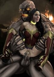 1girls 1monster amazon armor balls batman_v_superman black_hair bottomless bracers celebrity cum cum_in_pussy cum_inside cumming_while_penetrating dc dc_comics dceu defeated defeated_heroine doomsday female female_penetrated gal_gadot greaves high_heels interspecies lasso_of_truth long_hair monster_cock mosq rape raped raped_by_enemy raped_by_monster raped_girl raped_superheroine real_person reverse_suspended_congress superhero_costume superheroine toeless_footwear unwanted_creampie unwanted_cumshot vaginal_penetration wonder_woman wonder_woman_(dceu) wonder_woman_(gal_gadot)