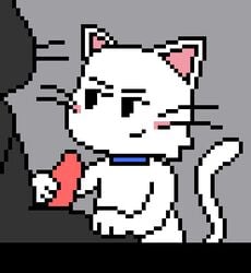 animated anthro collar cum_inside feline fellatio furry licking oral oral_sex penis pixel_art pronista roy_mccloud sex tongue