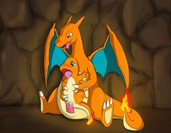 blue_eyes charizard charmander color dancingchar eyes female fire interspecies male mouth nintendo nude open_eyes open_mouth orange_skin penis pokémon_(species) pokemon pokemon_(species) pussy sex sitting size_difference straight tagme tail tail_fire tongue vaginal_penetration vulva