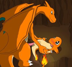 barefoot blush charizard charmander claws dancingchar female feral fire interspecies lying male nintendo nude on_back pokémon_(species) pokemon pokemon_(species) pussy sex side_view size_difference smile spread_legs straight tagme tail tail_fire wings