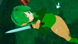 1girls 3d 3d_(artwork) 3d_model bottomless elf_ears fairy female female_only green_hair hi_res high_resolution highres holding_sword image_set kaio-sheeen koikatsu kokiri navi nintendo no_panties ocarina_of_time petite pointed_ears saria smooth smooth_pussy solo the_legend_of_zelda tongue_out video_game video_game_character video_game_franchise winking_at_viewer
