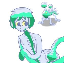 1_eye 1boy 1monster 3_toes animate_inanimate aqua_hair ass big_blue_bubble blank_background blue_blood bodily_fluids buttjob completely_nude creature_and_personification cyclops ethereal ethereal_workshop feminine feminine_male flasque gijinka glass glass_body green_blood humanization humanized humanoid lifeblood liquid looking_at_viewer male male_only msm my_singing_monsters naked naked_guy nipples nude nudity penetration penetration_from_behind penis personification plain_background reference_image see-through see-through_body self_penetrating self_penetration self_upload short_hair simple_background slenderslime solo solo_male translucent translucent_body transparent_body unusual_anatomy white_background yellow_sclera