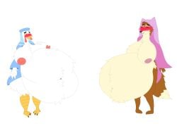 absurd_res after_vore alpha_channel anthro anthro_pred areola areola_outline ass avian avian_pred belly belly_fur belly_tuft big_belly big_breasts big_butt biped bird bloated blush breast_expansion breast_grab breast_tuft breasts bulge butt_expansion butt_tuft canid canine cheek_tuft chest_tuft chicken clothing digestion disney duo expansion face_veil facial_tuft fat_rolls fatal_vore female female_pred fox galliform gallus_(genus) half_naked hand_on_breast hand_on_own_breast happy head_tuft headgear headwear hi_res hood huge_belly huge_breasts lady_kluck maid_marian male male_prey mammal mandro22 markings multiple_preds navel navel_outline navel_tuft nipples obese obese_anthro obese_female overweight overweight_anthro overweight_female phasianid png_file post-vore red_fox robe robe_only robin_hood_(disney) satisfaction satisfied satisfied_look simple_background stomach_bulge tail tail_markings tail_tuft thick_thighs transparent_background true_fox tuft underbelly unseen_prey veil vore wardrobe_malfunction