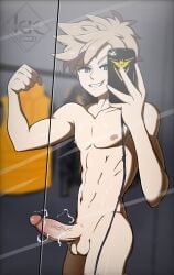 erect_penis erection kubikun male_only nude penis pokemon pokemon_go spark_(pokemon)