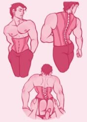 2boys ass_grab erection gay imminent_sex joestar_birthmark jojo's_bizarre_adventure jotaro_kujo male male/male male_only penis rednaxelansfw stardust_crusaders yaoi