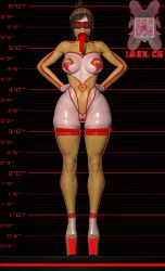 :>= ass big_ass big_breasts blowbot_(ibex) blowjob blowjob_face body_modification bodysuit breasts corruption drone dronification fellatio fellatio_gesture female handler_(monster_hunter_world) ibex-cg ibex_(company) mind_break mind_control monster_hunter transformation