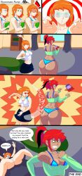 08b2 2girls ass ass_focus ass_slap big_ass booty breasts original_character original_characters panties roommate roommates sequence slapping_ass slapping_butt yuri