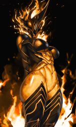ember (warframe) from warframe by bekus25
