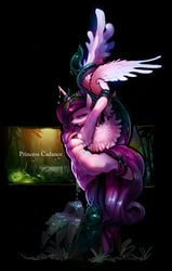 2013 alicorn anthro anthrofied bound breasts cutie_mark derekireba equine female friendship_is_magic hair horn horse multicolored_hair my_little_pony nude princess_cadance_(mlp) solo wet wings