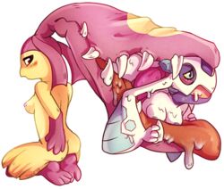 alpha_channel anthro ass blush breasts female froslass furry ibee mawile nintendo nipples plain_background pokemon pokemon_(species) sideboob transparent_background video_games vore