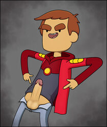 balls bravest_warriors danny_vasquez erection jakderp male male_only penis solo