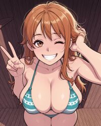 nami (one piece) from one piece by kinia