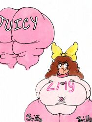 1girls 2025 annoyed_female areola_bulge ass big_breasts black_female brown_hair buttons chubby dark-skinned_female fanart fat_ass fat_belly fat_breasts fat_butt fat_female fat_fetish fat_legs fat_thighs female_focus freckles freckles_on_ass freckles_on_face french_female huge_ass huge_belly mawzoleum mixed_person monstorlilly monstorlilly_(character) pink_clothing pouting pudgy_belly self_insert sweater twitter_user_oc unrealistic_proportions wide_hips wide_thighs