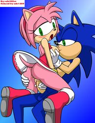 2013 adc1309 amy_rose anthro anus ass balls blue_hair breasts cowgirl_position erection female female_on_top green_eyes guided_penetration hair hedgehog male penetration penis pink_hair pussy rule34rox sega sex shallow_penetration sonic_(series) sonic_team sonic_the_hedgehog sonic_the_hedgehog_(series) straight vaginal_penetration