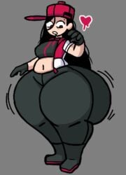 1female 1girl 1girls ass belly belly_button big_ass butcher_vanity_(synthesizer_v) exposed_belly female_focus female_only solarslug448 thick_thighs thights yi_xi_(synthesizer_v)