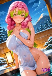 mitsuri kanroji from demon slayer by nbai art