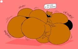 aliasing anthro artist_logo artist_name ass ball_squish balls balls_expansion bar_emanata beaver beaver_(beaver_and_steve) beaver_and_steve big_balls big_butt big_penis brown_body brown_fur bubble_butt buckteeth butt_expansion clothing curvy_figure dialogue emanata english_text expansion eyelashes fur genital_expansion genitals hand_on_balls hi_res huge_balls huge_butt huge_cock hyper hyper_balls hyper_butt hyper_genitalia hyper_penis logo looking_at_viewer male mammal onomatopoeia open_mouth open_smile penis penis_expansion rear_view rodent signature small_waist smile solo sound_effects speech_bubble squish teeth text thatdawgmurray thick_thighs thong underwear