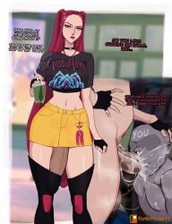 1boy 1futa 2d big_penis big_thighs cum cum_in_mouth cum_inside dialogue english english_text erection erection_under_skirt faceless_male fellatio femboycarti fingerless_gloves futa_on_male futadom futanari gloves hand_on_another's_head hand_on_head hi_res highres huge_cock huge_penis hung hung_futa imminent_fellatio imminent_oral kpop_demon_hunters large_penis light-skinned_futa light_skin long_hair looking_at_viewer male male_sucking_futa mira_(kpop_demon_hunters) oral oral_creampie oral_sex penis penis_in_thighhigh penis_in_thighhighs pent_up pink_hair self_insert text thick_hips thick_legs thick_thighs thighhighs thighs throbbing_penis twintails wide_hips